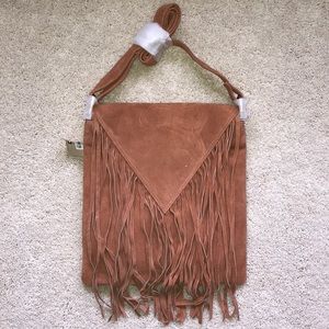 Crossbody fringe bag